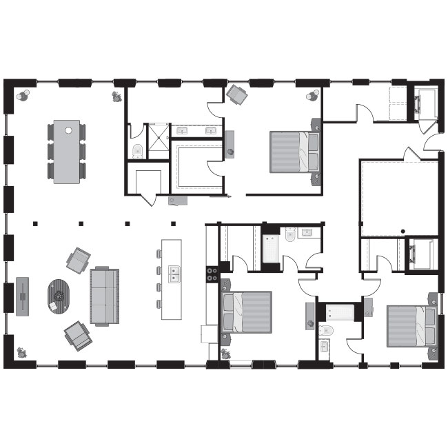 Apartment Floorplans - Eagle & Phenix